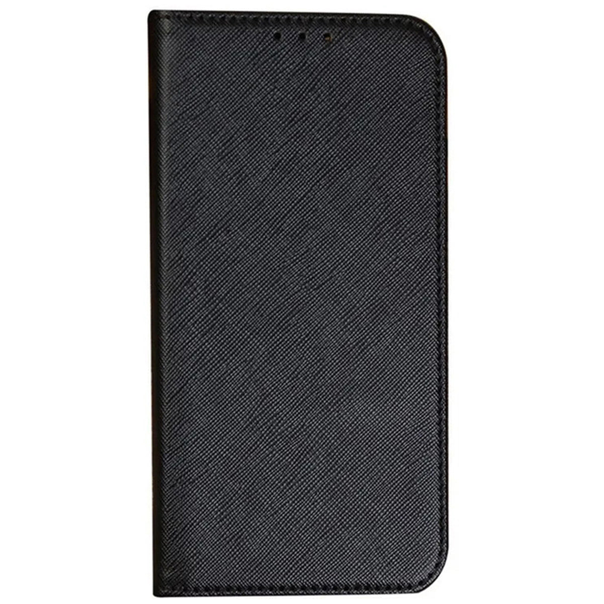 Uniqkart for Samsung Galaxy A25 5G Wallet Phone Shell Cross Texture PU Leather Shockproof Flip Stand Phone Case - Black