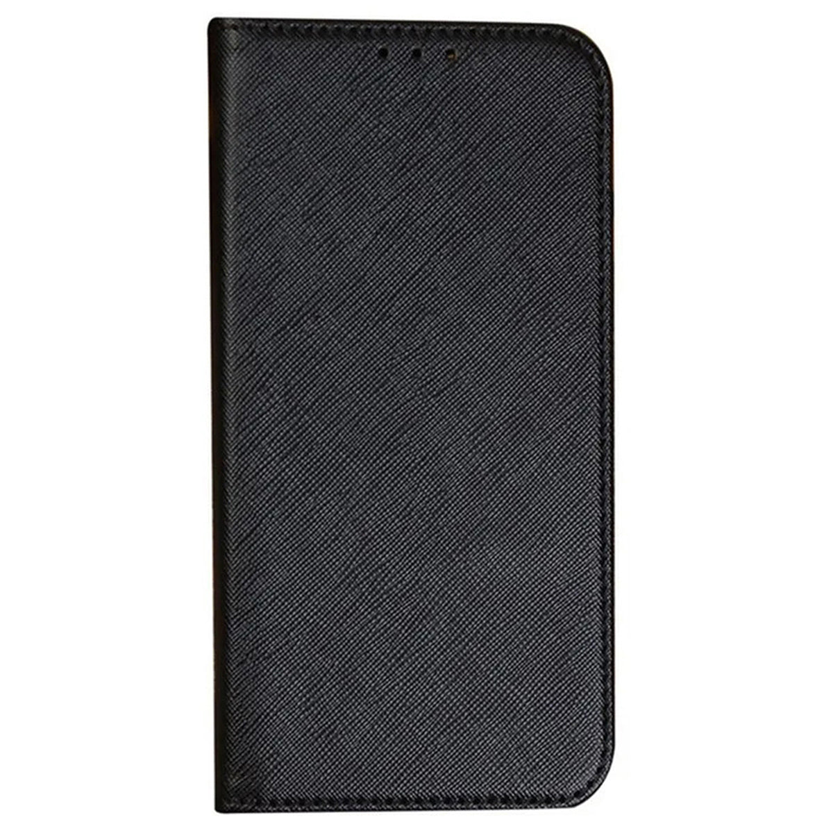 Uniqkart for Samsung Galaxy S23 FE Cross Texture Phone Cover Shell  PU Leather Flip Stand Wallet Phone Case - Black