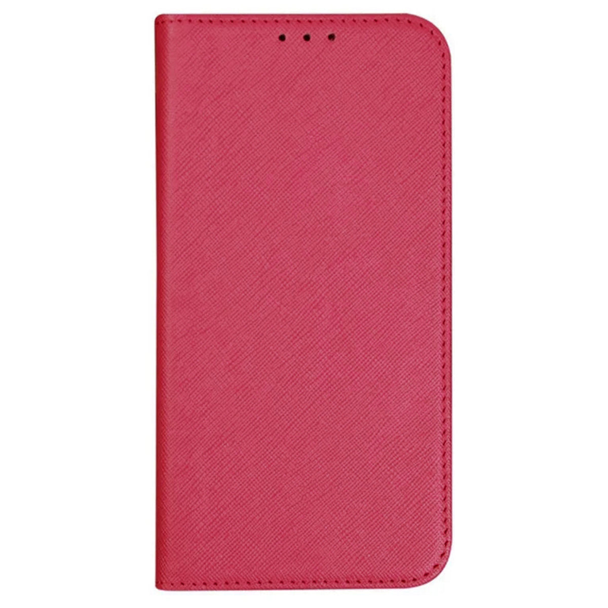 Uniqkart for Samsung Galaxy S23 FE Cross Texture Phone Cover Shell  PU Leather Flip Stand Wallet Phone Case - Pink