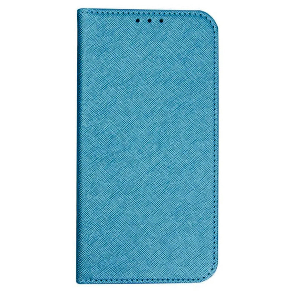 Uniqkart for Samsung Galaxy S23 FE Cross Texture Phone Cover Shell  PU Leather Flip Stand Wallet Phone Case - Sky Blue