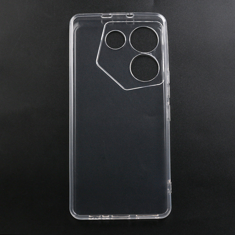 Uniqkart for Tecno Camon 20 Pro 4G Soft TPU Clear Phone Case Precise Cutouts Ultra-Thin Phone Cover