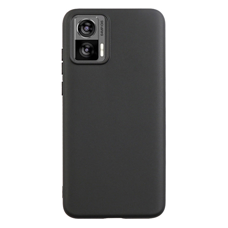 Uniqkart for Motorola Edge 30 Neo 5G Anti-scratch Phone TPU Case Matte Fingerprint-free Phone Cover - Black