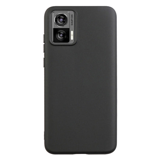 Uniqkart for Motorola Edge 30 Neo 5G Anti-scratch Phone TPU Case Matte Fingerprint-free Phone Cover - Black