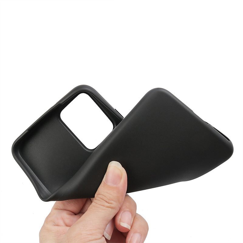 Uniqkart for Motorola Edge 30 Neo 5G Anti-scratch Phone TPU Case Matte Fingerprint-free Phone Cover - Black