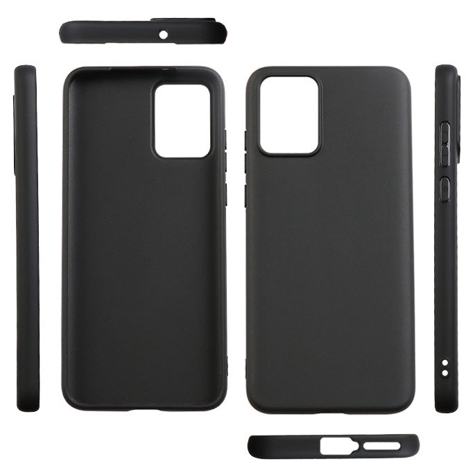 Uniqkart for Motorola Edge 30 Neo 5G Anti-scratch Phone TPU Case Matte Fingerprint-free Phone Cover - Black