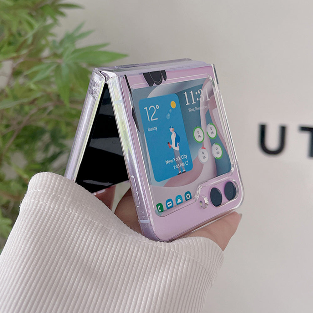 Hard PC Phone Case for Samsung Galaxy Z Flip5 5G , Pattern Printing Protective Phone Cover - Z63