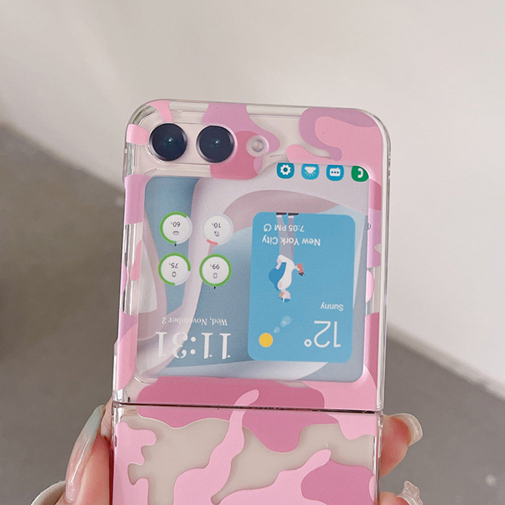 Hard PC Phone Case for Samsung Galaxy Z Flip5 5G , Pattern Printing Protective Phone Cover - Z71