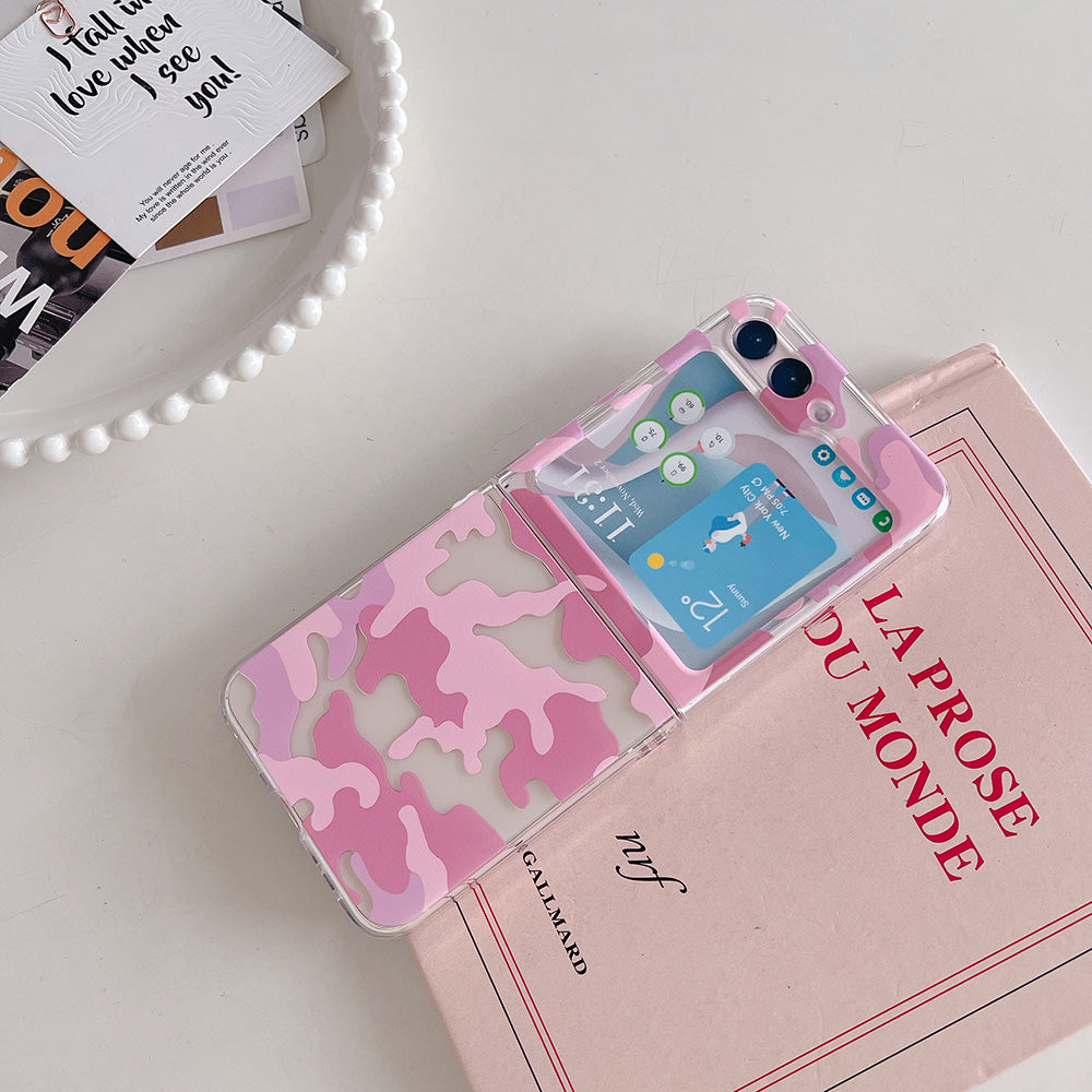 Hard PC Phone Case for Samsung Galaxy Z Flip5 5G , Pattern Printing Protective Phone Cover - Z70