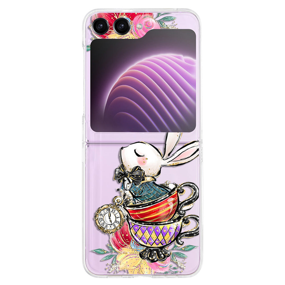 Hard PC Phone Case for Samsung Galaxy Z Flip5 5G , Pattern Printing Protective Phone Cover - Z89