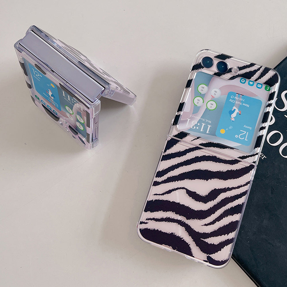 Hard PC Phone Case for Samsung Galaxy Z Flip5 5G , Pattern Printing Protective Phone Cover - Z90