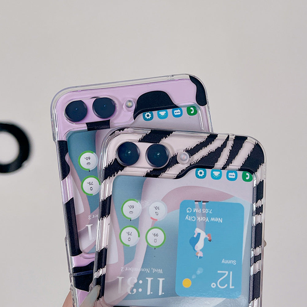 Hard PC Phone Case for Samsung Galaxy Z Flip5 5G , Pattern Printing Protective Phone Cover - Z91