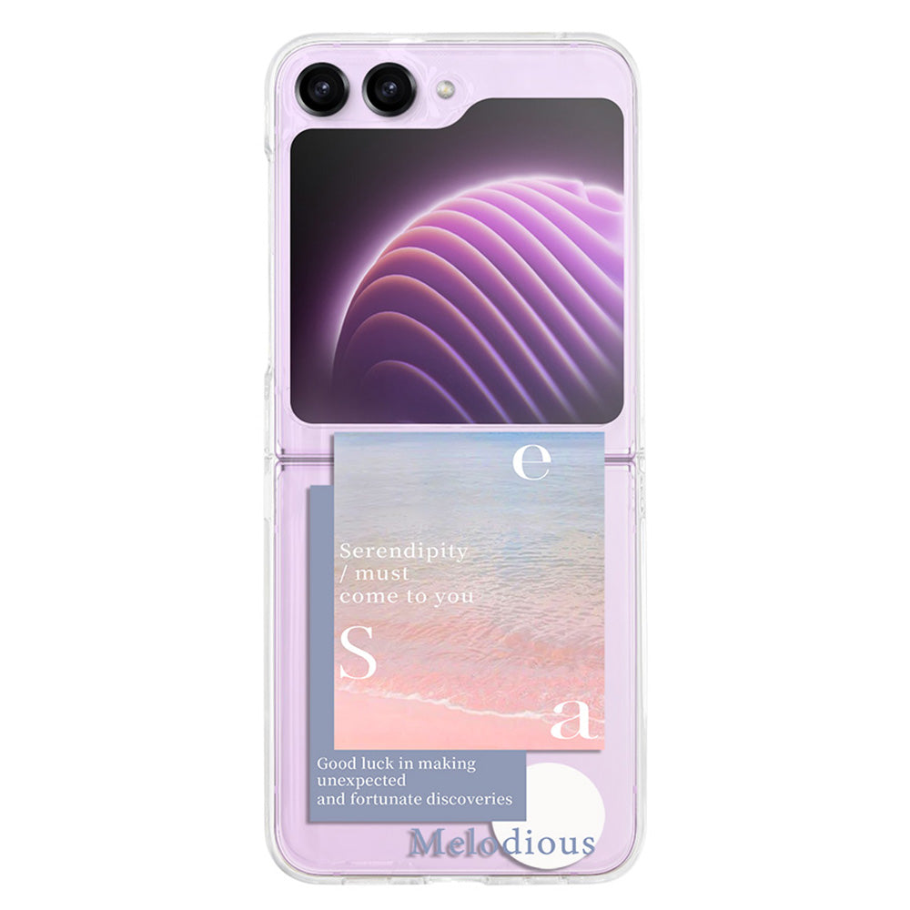 Hard PC Phone Case for Samsung Galaxy Z Flip5 5G , Pattern Printing Protective Phone Cover - Z98