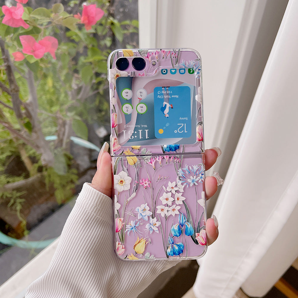 Hard PC Phone Case for Samsung Galaxy Z Flip5 5G , Pattern Printing Protective Phone Cover - Z104