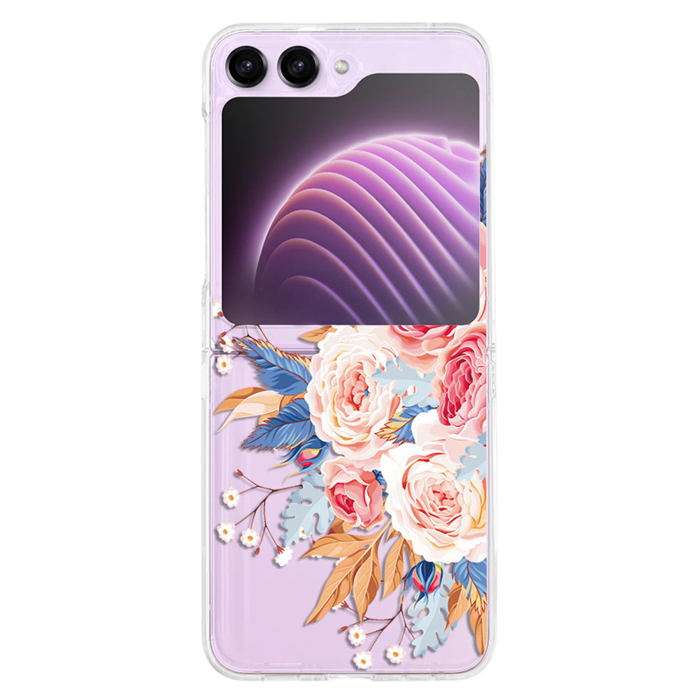 Hard PC Phone Case for Samsung Galaxy Z Flip5 5G , Pattern Printing Protective Phone Cover - Z110