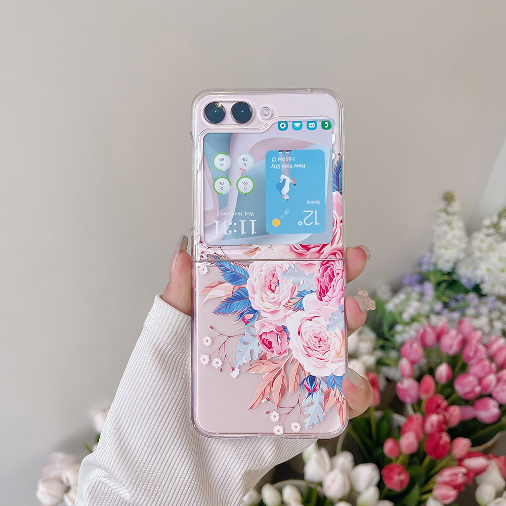 Hard PC Phone Case for Samsung Galaxy Z Flip5 5G , Pattern Printing Protective Phone Cover - Z110