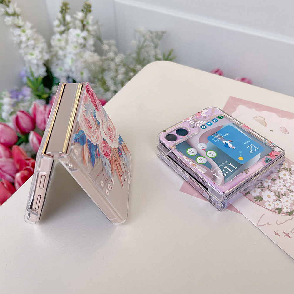 Hard PC Phone Case for Samsung Galaxy Z Flip5 5G , Pattern Printing Protective Phone Cover - Z110