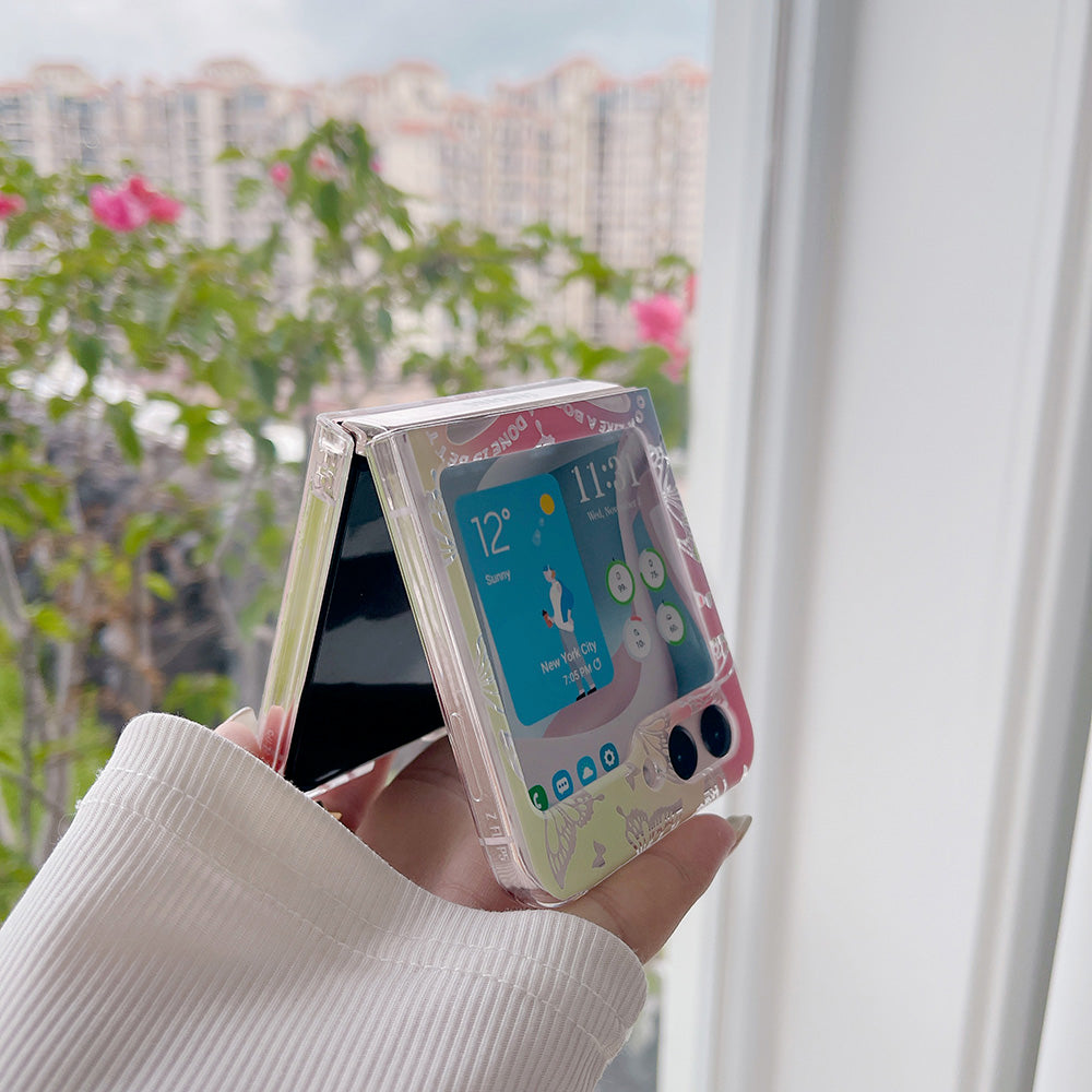 Hard PC Phone Case for Samsung Galaxy Z Flip5 5G , Pattern Printing Protective Phone Cover - Z112