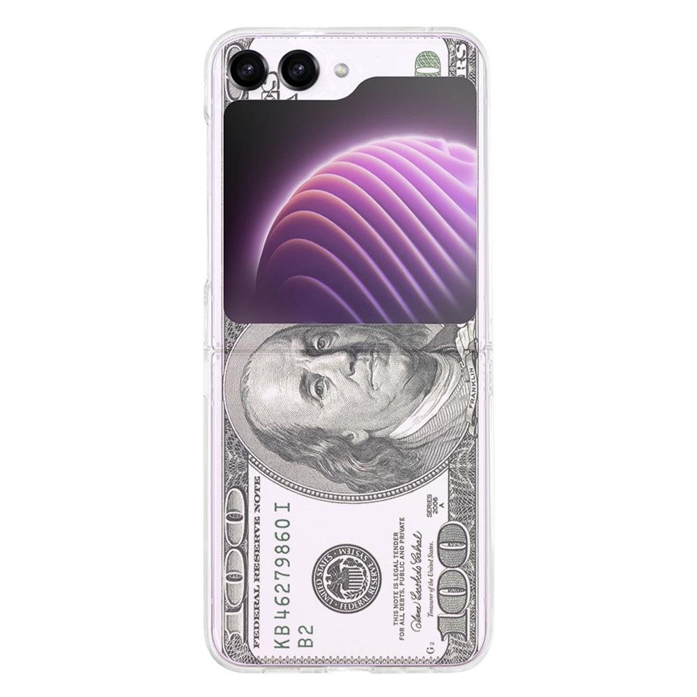 Pattern Printing Phone Case for Samsung Galaxy Z Flip5 5G , Anti-scratch PC Phone Cover - Z41