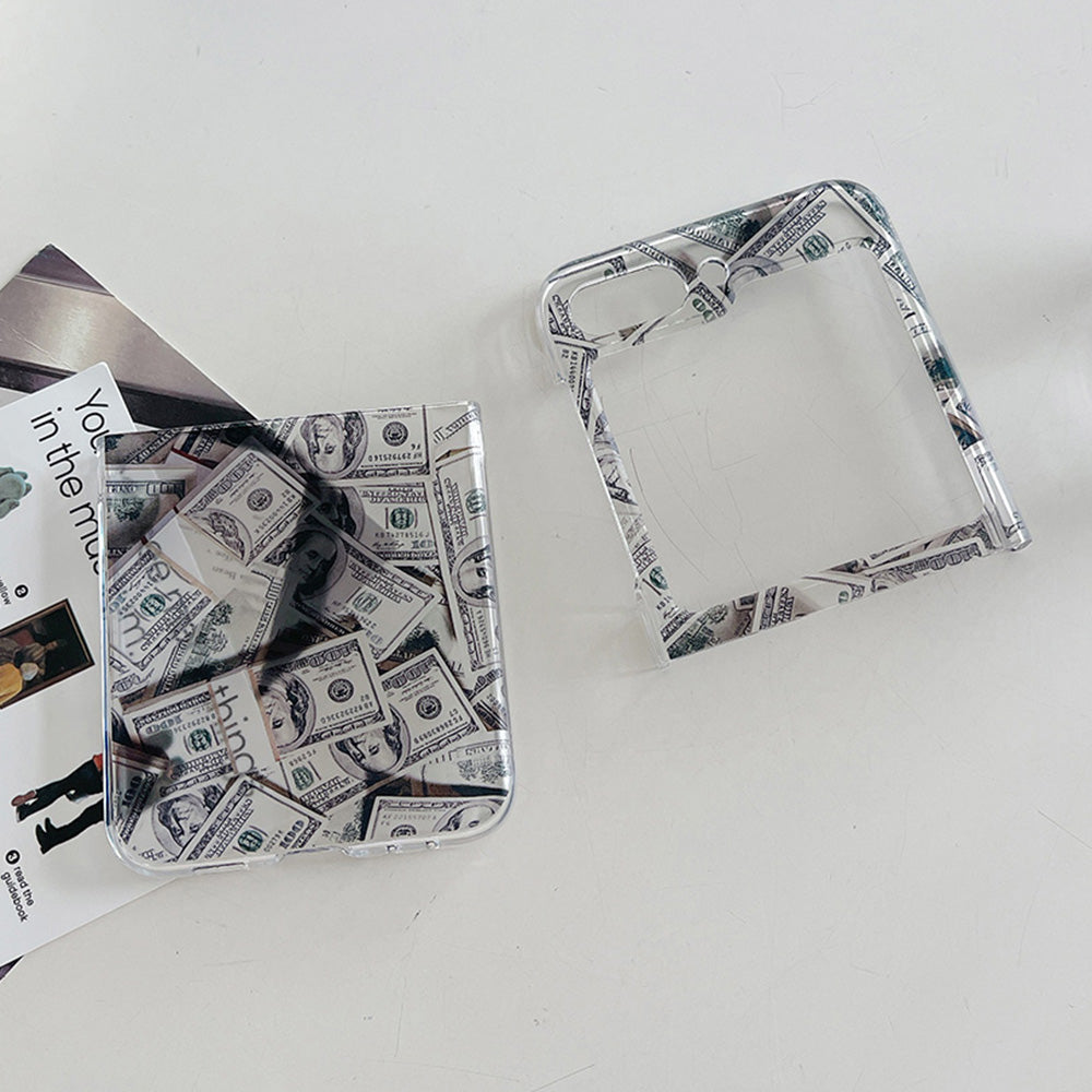 Pattern Printing Phone Case for Samsung Galaxy Z Flip5 5G , Anti-scratch PC Phone Cover - Z42