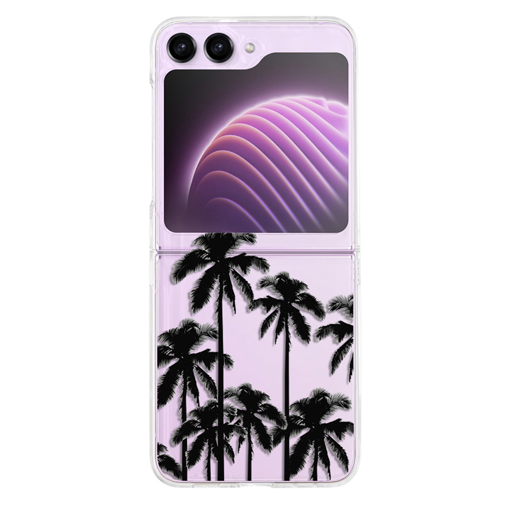 Pattern Printing Phone Case for Samsung Galaxy Z Flip5 5G , Anti-scratch PC Phone Cover - Z45