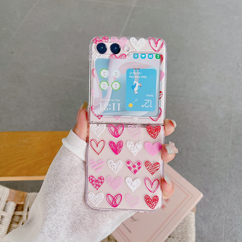 Pattern Printing Phone Case for Samsung Galaxy Z Flip5 5G , Anti-scratch PC Phone Cover - Z47