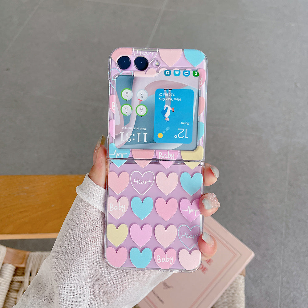 Pattern Printing Phone Case for Samsung Galaxy Z Flip5 5G , Anti-scratch PC Phone Cover - Z48