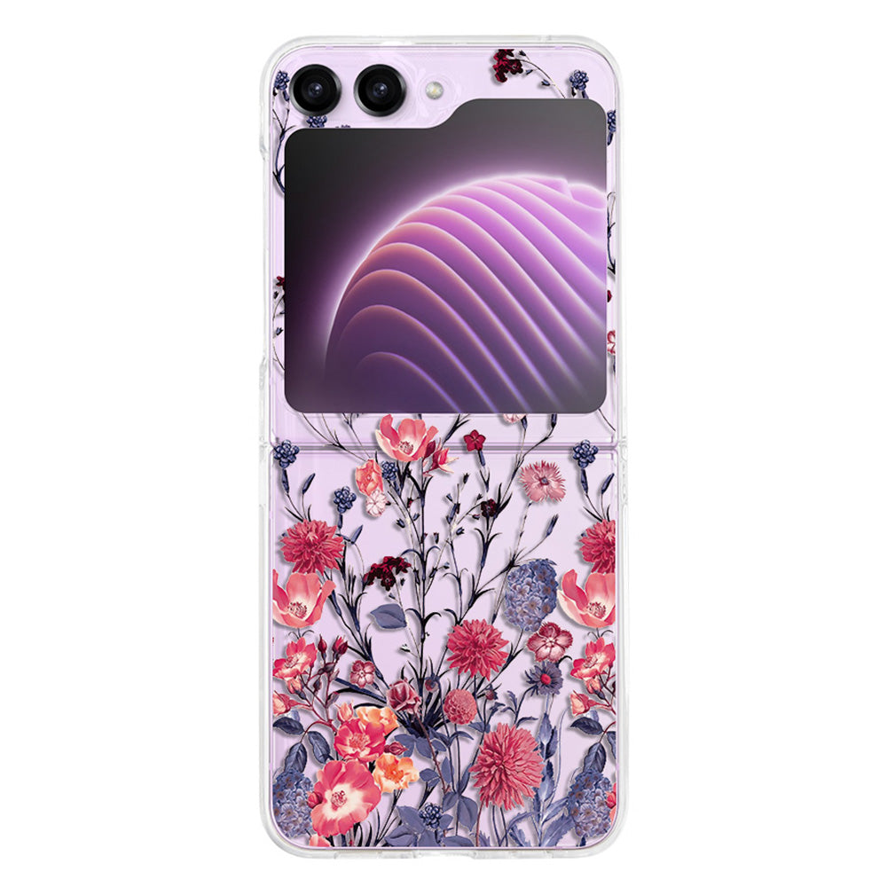 Pattern Printing Phone Case for Samsung Galaxy Z Flip5 5G , Anti-scratch PC Phone Cover - Z51