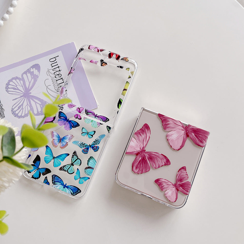 Pattern Printing Phone Case for Samsung Galaxy Z Flip5 5G , Anti-scratch PC Phone Cover - Z56