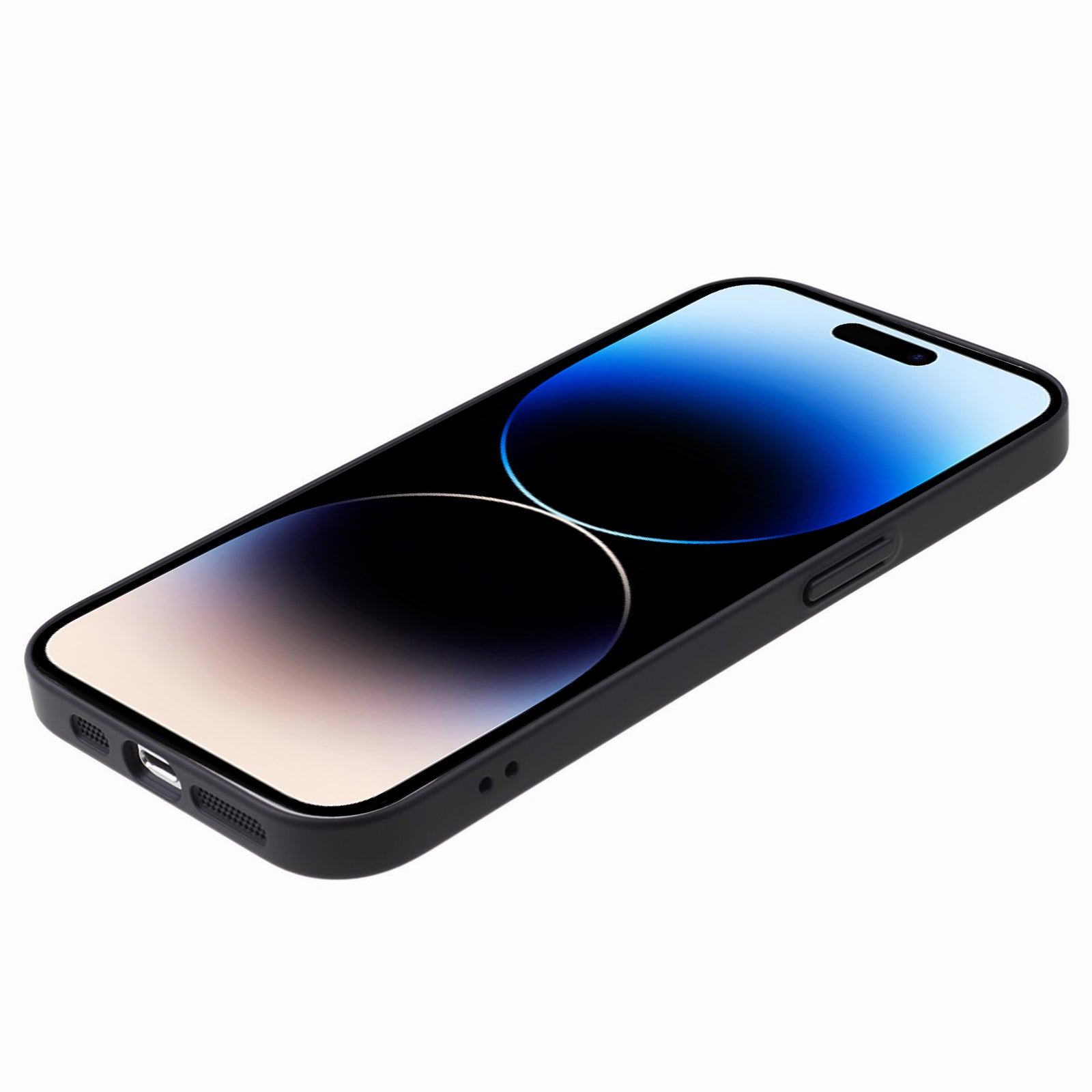 Uniqkart for iPhone 14 Pro Max PC Shockproof PC Phone Cover Built-In Metal Ring Sheet Phone Case Compatible with MagSafe - Black