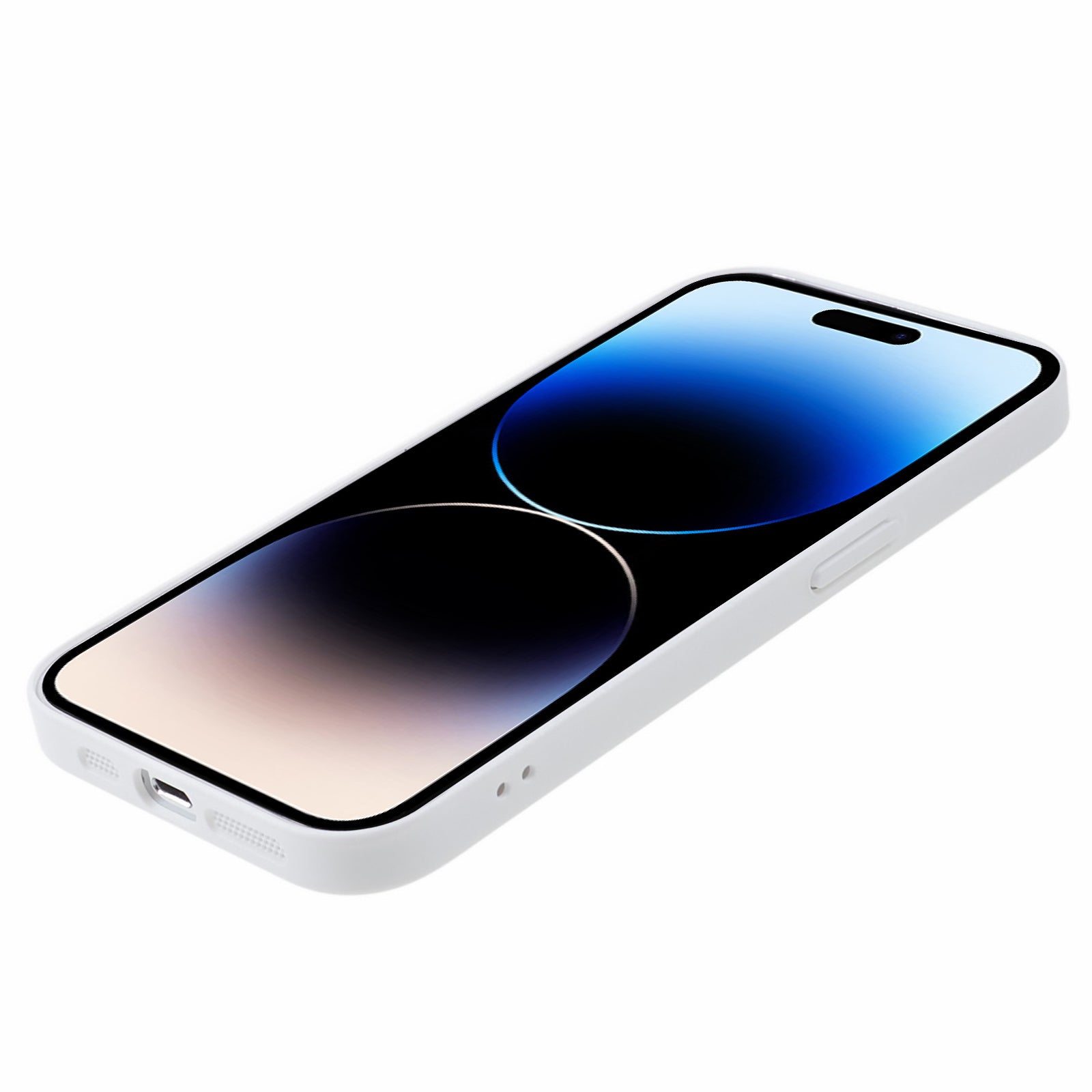 Uniqkart for iPhone 14 Pro Max PC Shockproof PC Phone Cover Built-In Metal Ring Sheet Phone Case Compatible with MagSafe - White