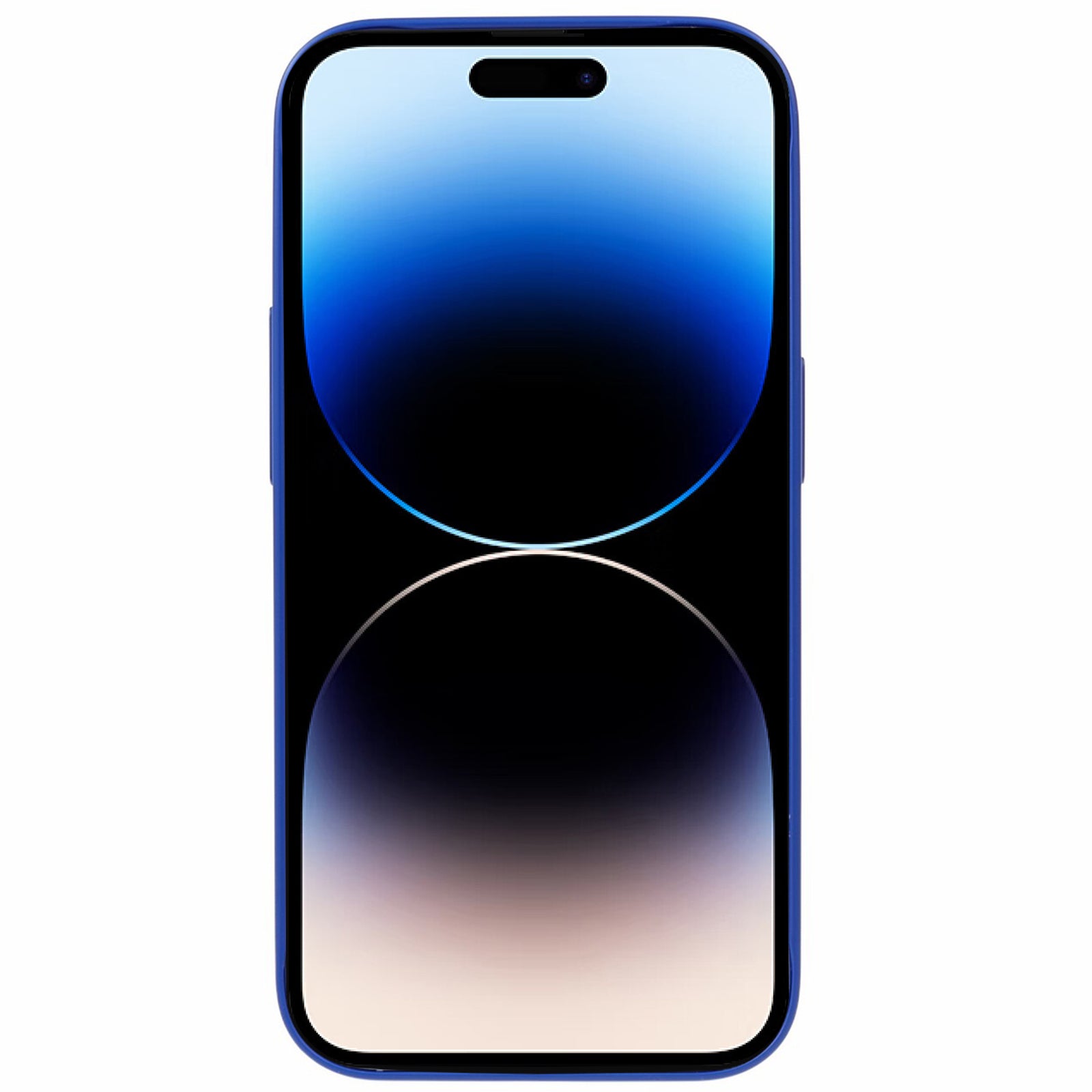 Uniqkart for iPhone 14 Pro Max PC Shockproof PC Phone Cover Built-In Metal Ring Sheet Phone Case Compatible with MagSafe - Blue