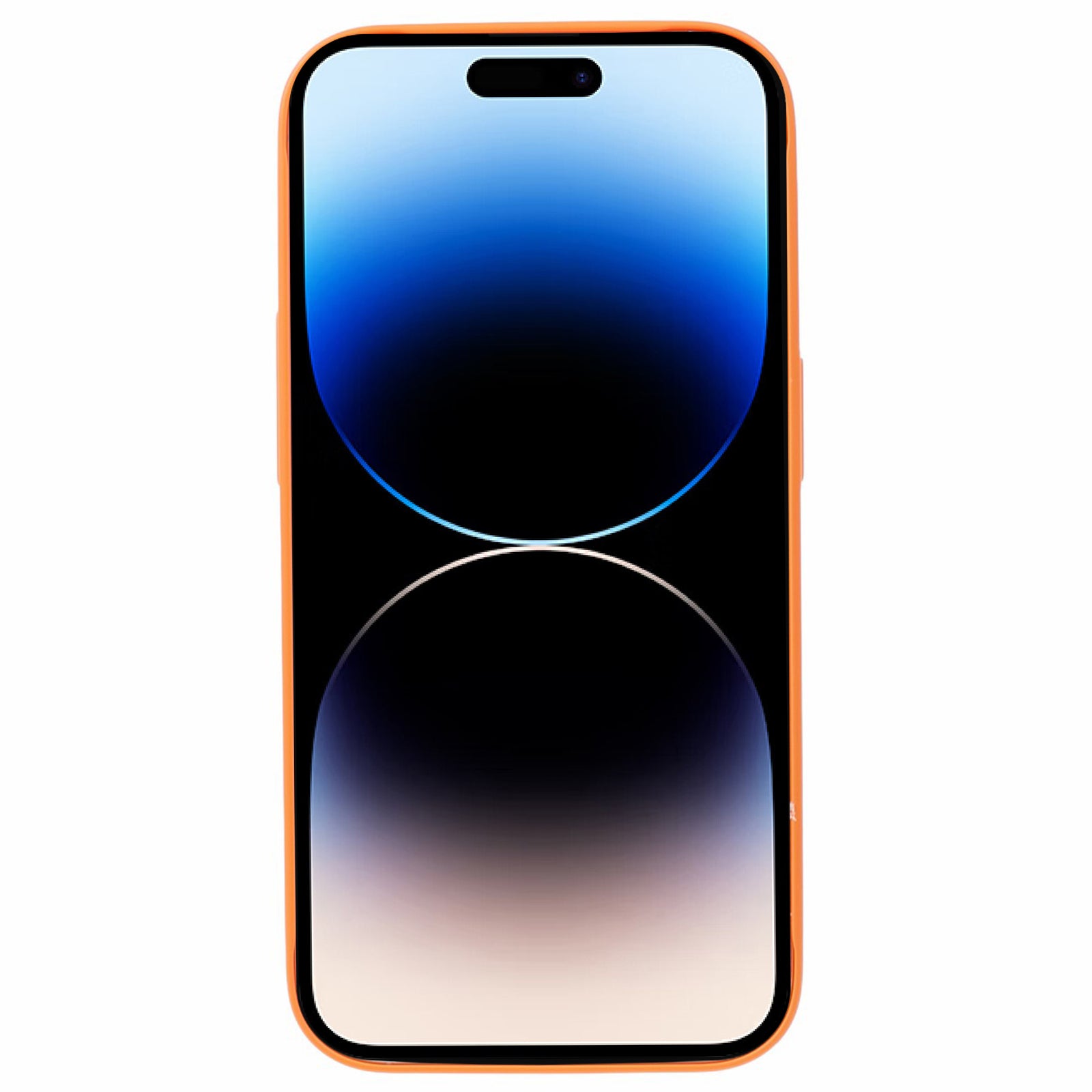 Uniqkart for iPhone 14 Pro Max PC Shockproof PC Phone Cover Built-In Metal Ring Sheet Phone Case Compatible with MagSafe - Orange