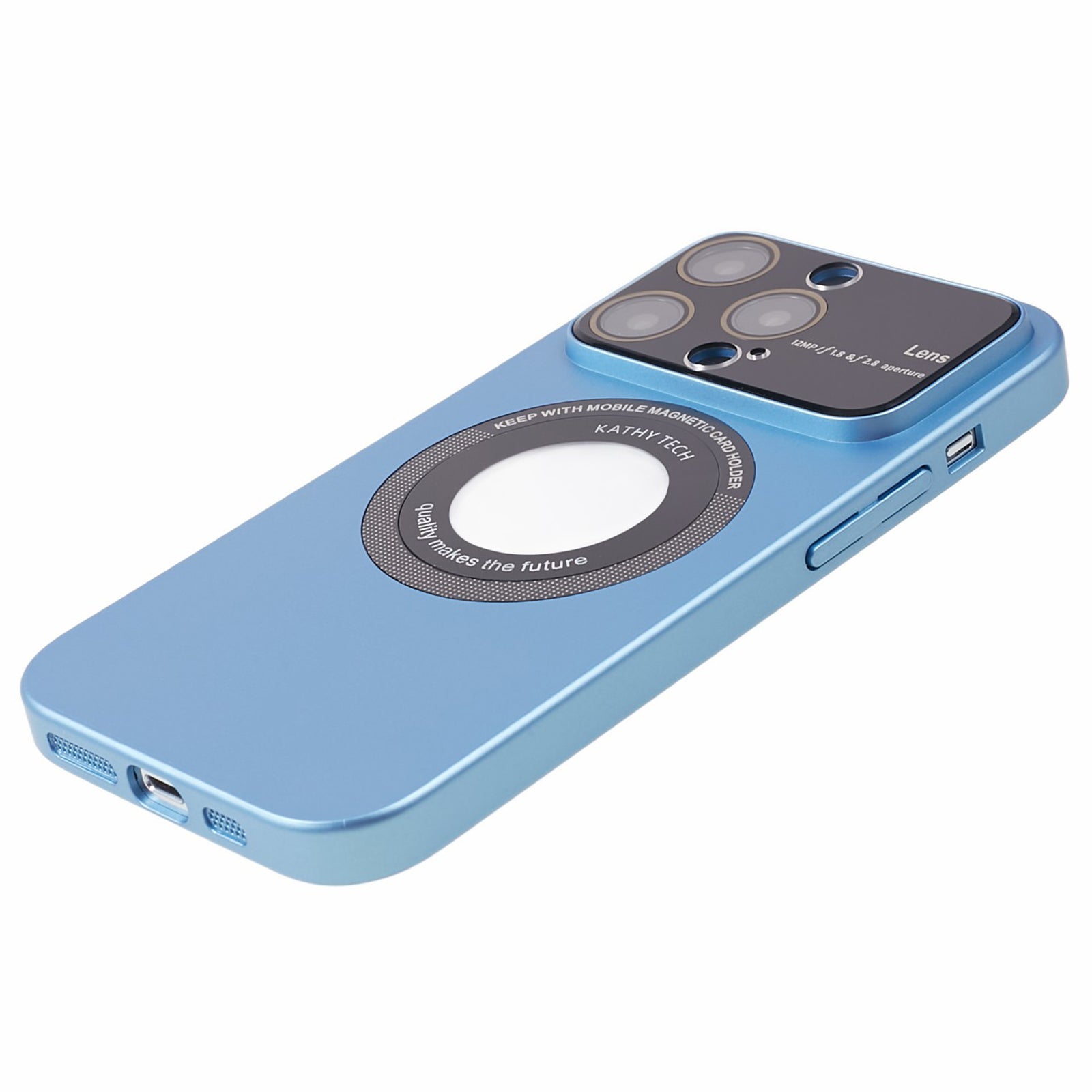 Shockproof Case for iPhone 13 Pro Max 6.7 inch Anti-Scratch Hard PC Phone Cover Compatible with MagSafe - Baby Blue