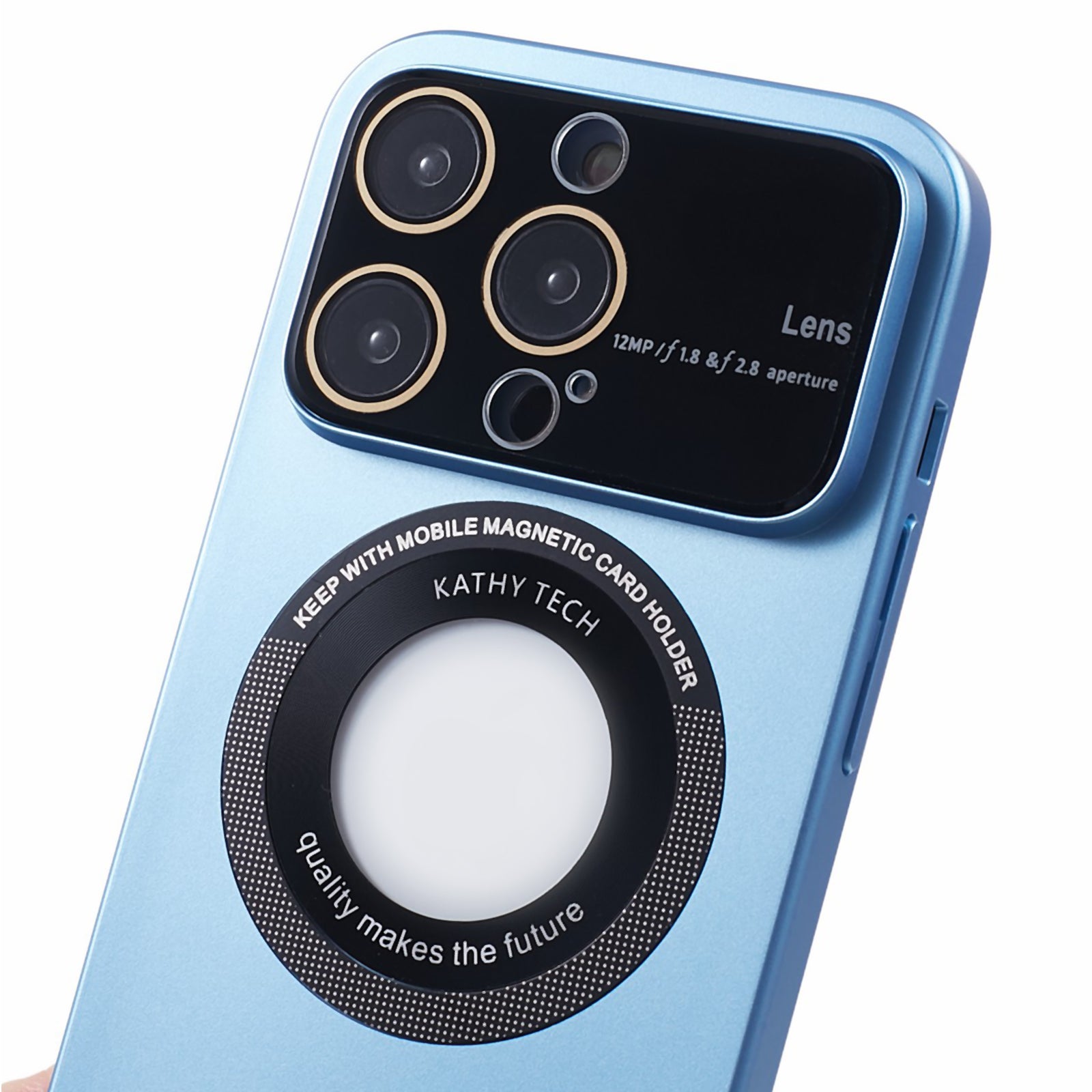 Shockproof Case for iPhone 13 Pro Max 6.7 inch Anti-Scratch Hard PC Phone Cover Compatible with MagSafe - Baby Blue