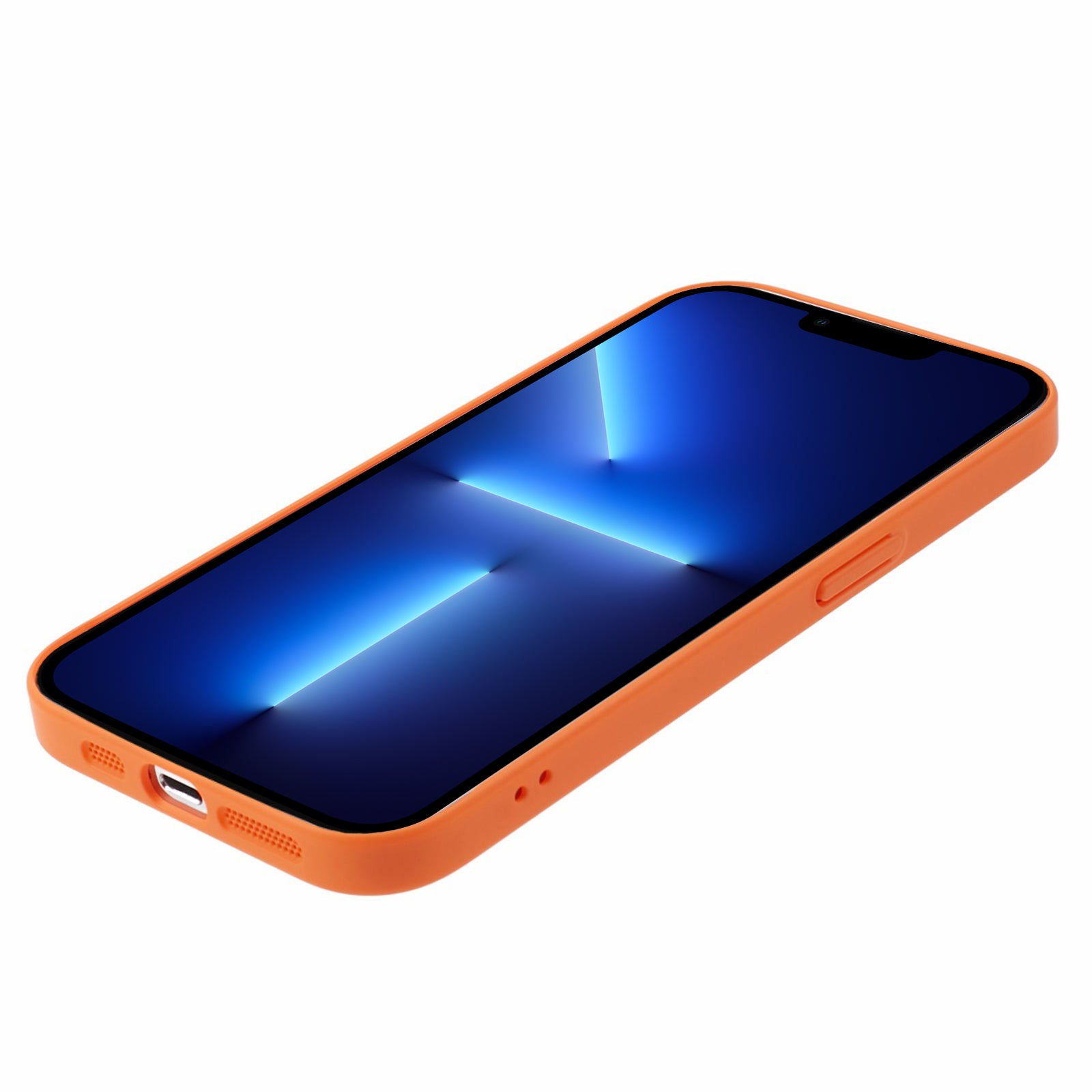 Uniqkart for iPhone 13 Pro 6.1 inch Protective Cover Anti-Drop Hard PC Phone Case Compatible with MagSafe - Orange