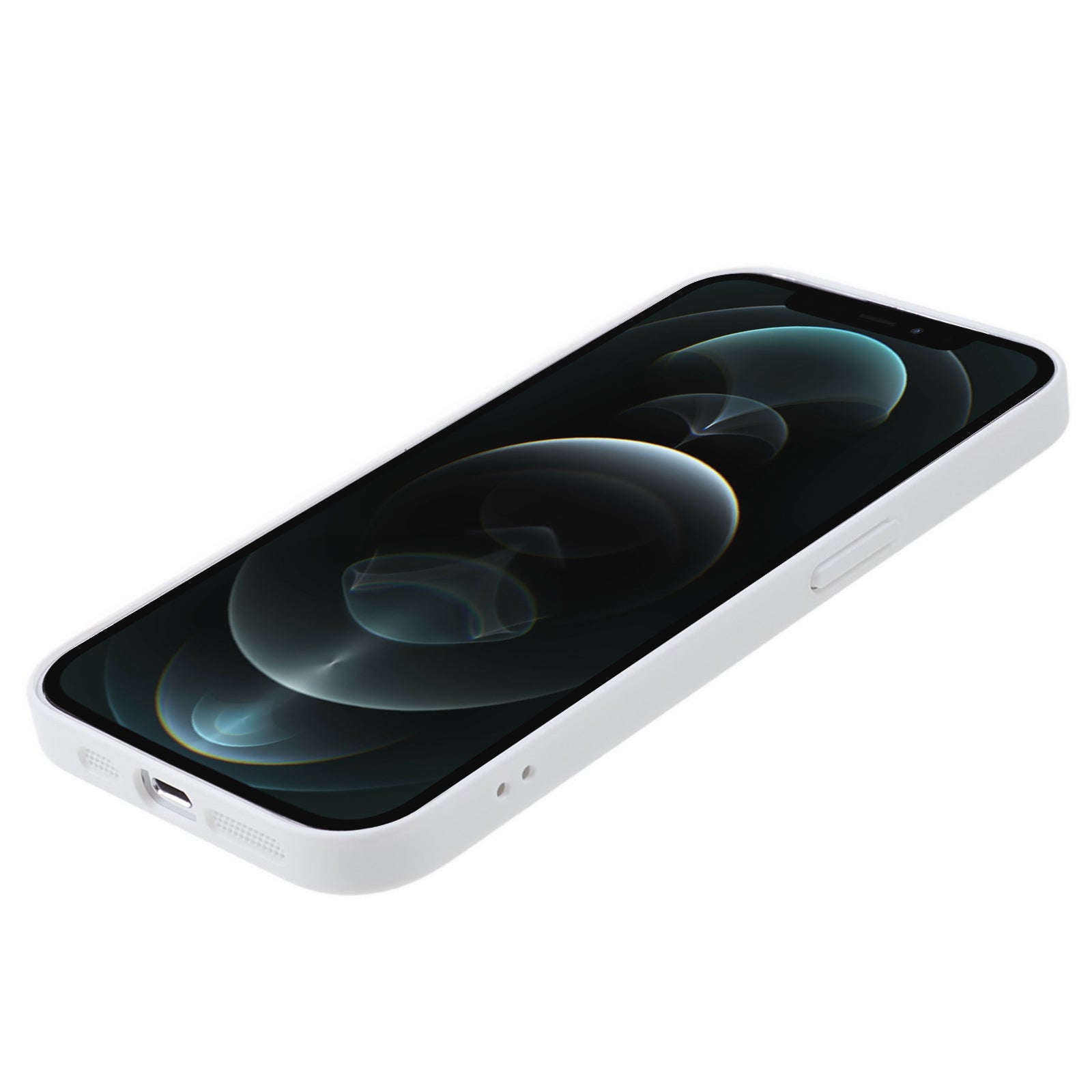 Hard PC Case for iPhone 12 Pro 6.1 inch Anti-Drop Shockproof Phone Cover Compatible with MagSafe - White