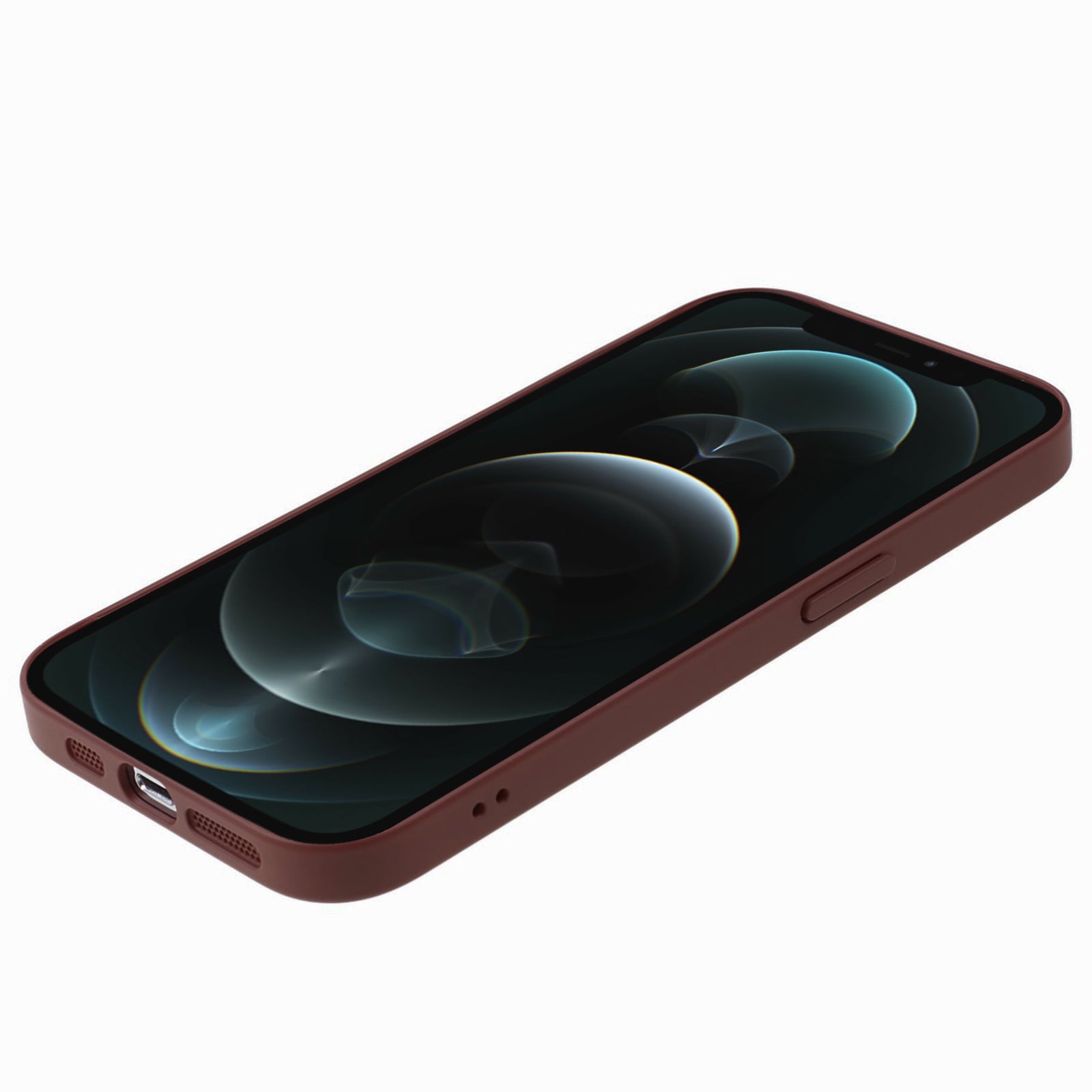 Hard PC Case for iPhone 12 Pro 6.1 inch Anti-Drop Shockproof Phone Cover Compatible with MagSafe - Wine Red