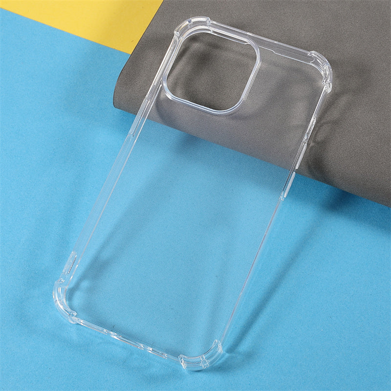 Transparent Shell for iPhone 15 Pro TPU Protective Case Four Corners Drop Resistant Phone Cover