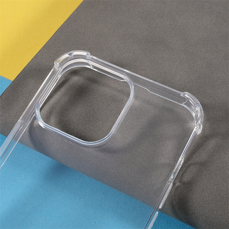 Transparent Shell for iPhone 15 Pro TPU Protective Case Four Corners Drop Resistant Phone Cover