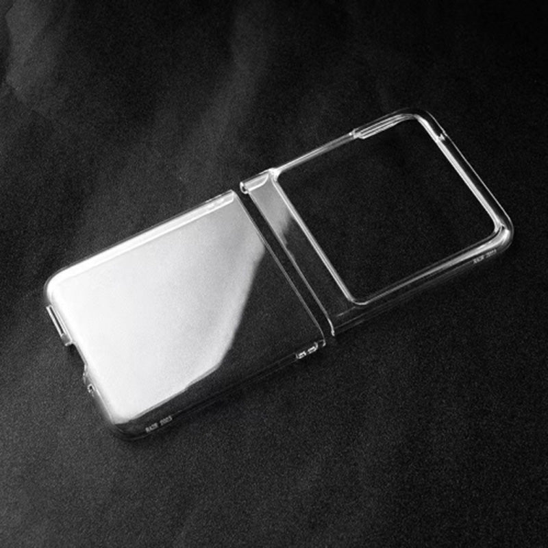 Uniqkart for Motorola Razr 40 Ultra 5G Transparent PC Phone Case Two-Piece Design Phone Cover