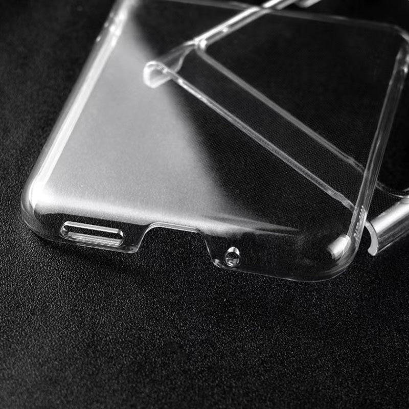 Uniqkart for Motorola Razr 40 Ultra 5G Transparent PC Phone Case Two-Piece Design Phone Cover