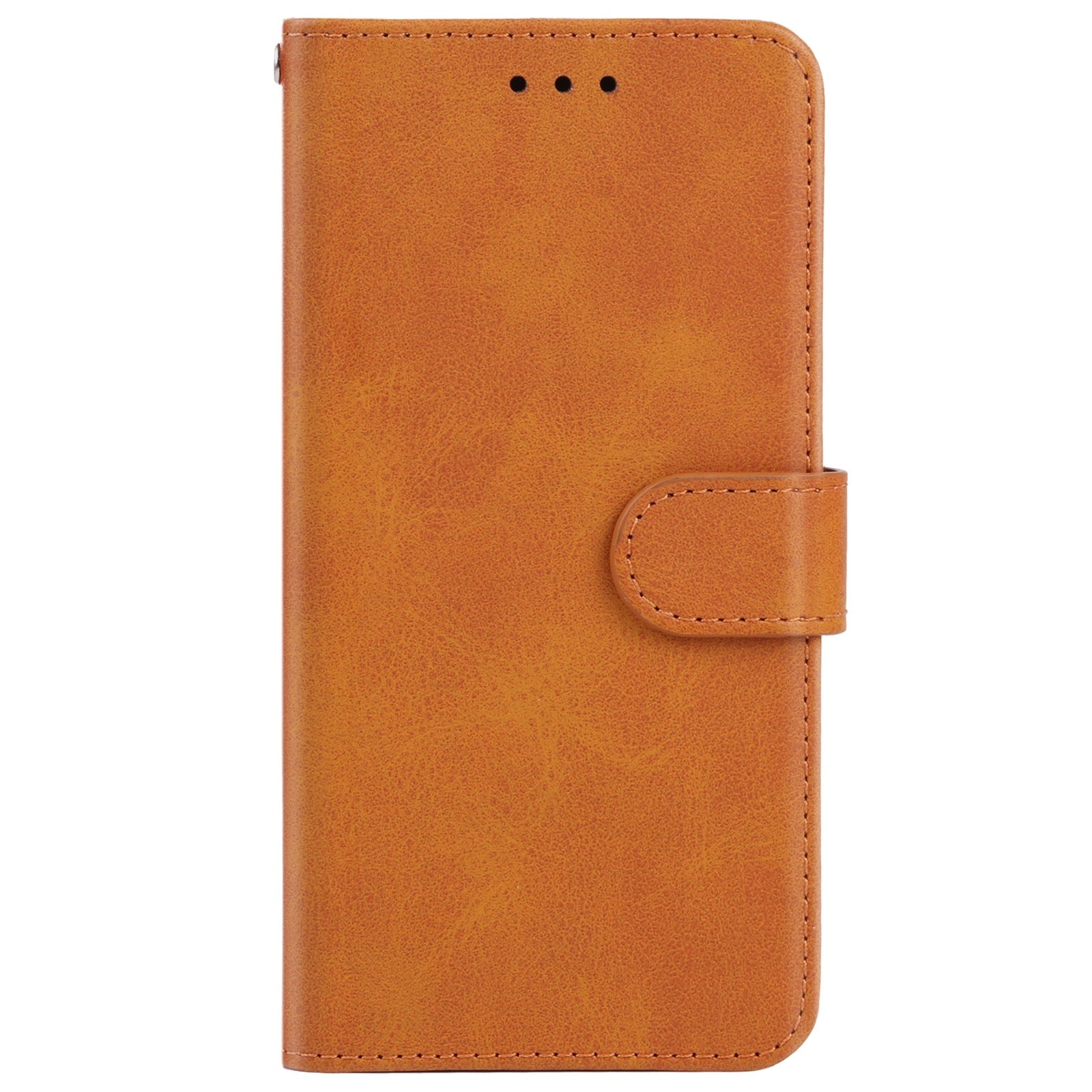 Uniqkart for ZTE Blade L220 Calf Texture Leather Case Wallet Stand Cell Phone Cover - Brown