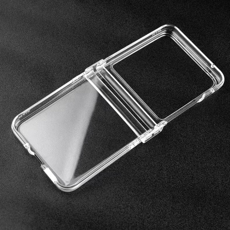 Uniqkart for Motorola Razr 40 Ultra 5G Shockproof Case Crystal Clear PC Phone Shell 3-Piece Design Phone Cover