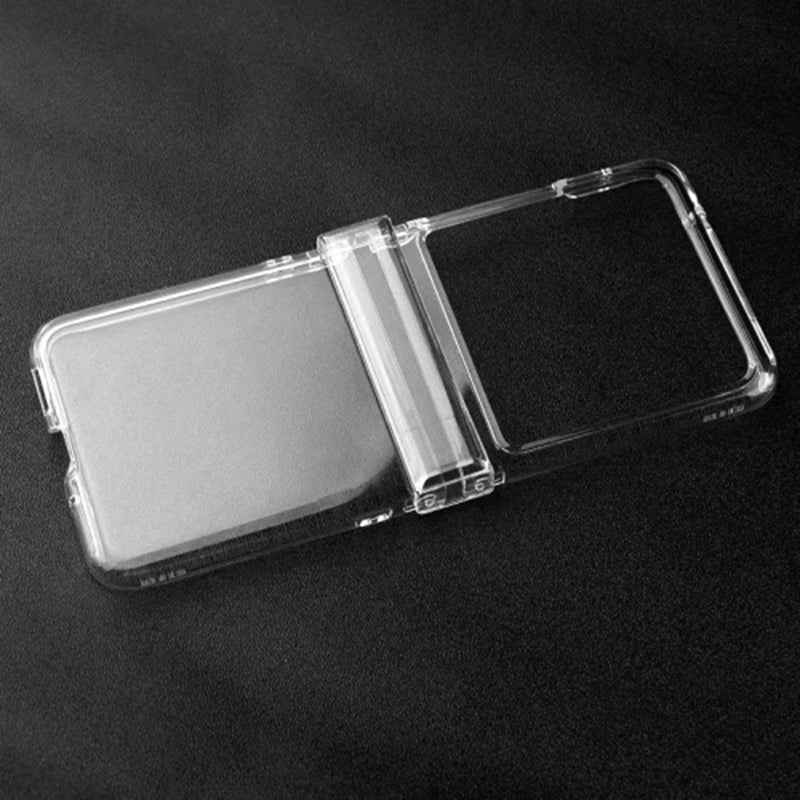 Uniqkart for Motorola Razr 40 Ultra 5G Shockproof Case Crystal Clear PC Phone Shell 3-Piece Design Phone Cover