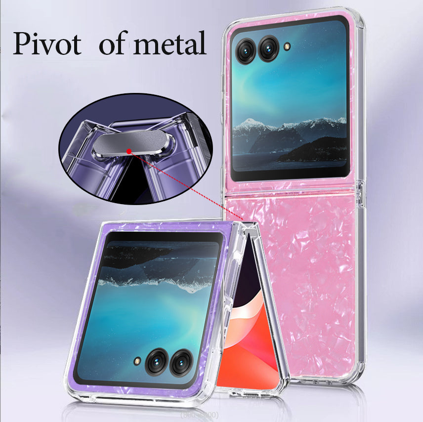 Uniqkart for Motorola Razr 40 Ultra 5G Soft TPU Anti-Scratch Case Shell Pattern Phone Cover - Silver