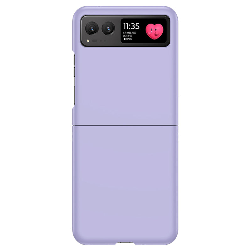 Uniqkart for Motorola Razr 40 5G Shockproof Hard PC Phone Case Ultra-thin Skin-touch Back Cover - Purple