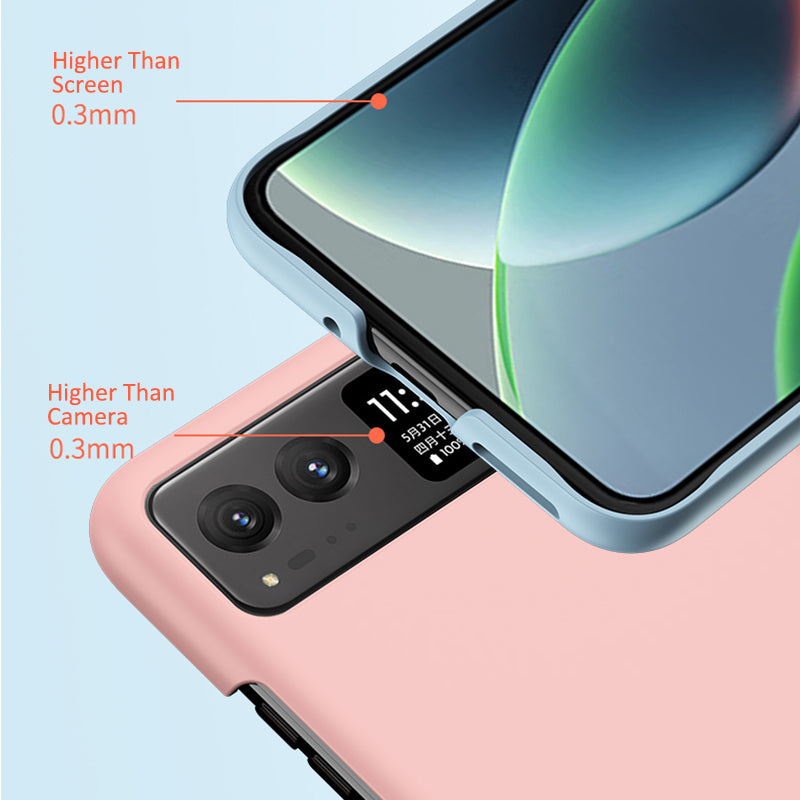 Uniqkart for Motorola Razr 40 5G Shockproof Hard PC Phone Case Ultra-thin Skin-touch Back Cover - Orange