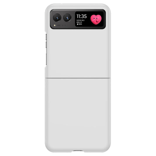 Uniqkart for Motorola Razr 40 5G Shockproof Hard PC Phone Case Ultra-thin Skin-touch Back Cover - White