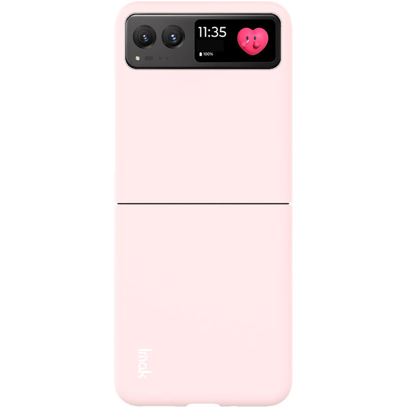 Uniqkart JS-2 Series For Motorola Razr 40 5G Protective Case Hard PC Anti-Drop Phone Cover - Pink