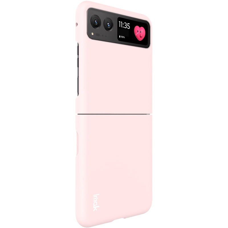 Uniqkart JS-2 Series For Motorola Razr 40 5G Protective Case Hard PC Anti-Drop Phone Cover - Pink